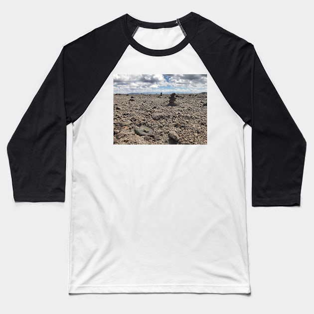 Stacked Rocks Baseball T-Shirt by ThatBird